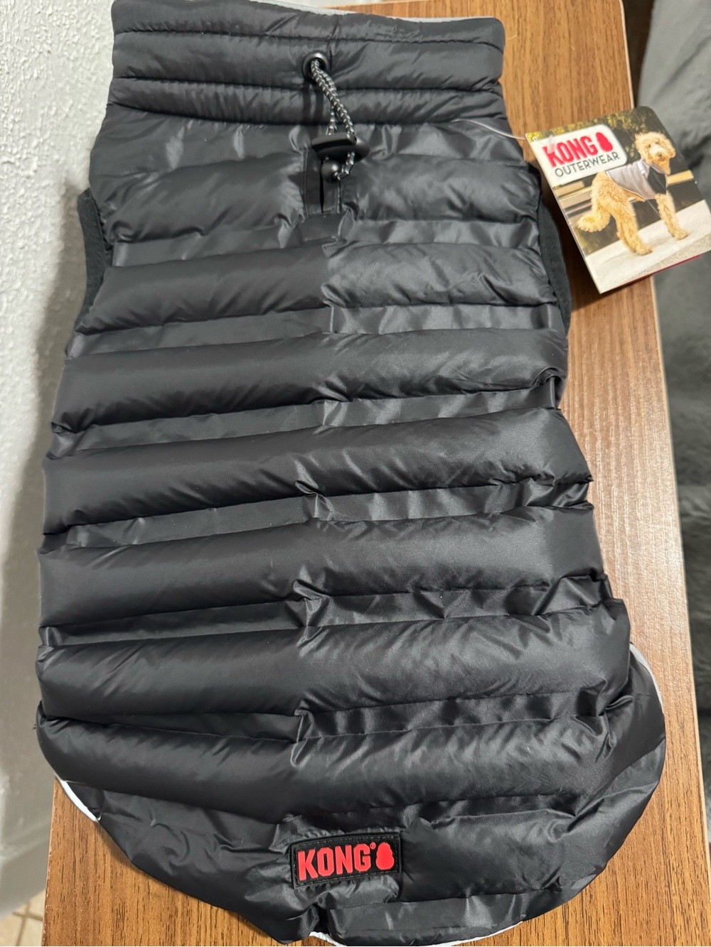 Kong Black Quilted Dog Parachute Puffer Jacket